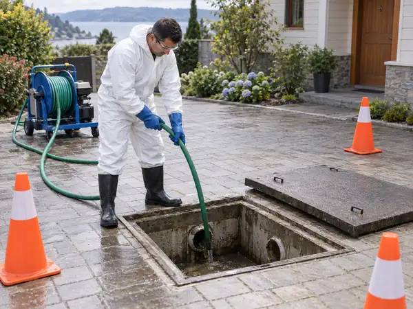 Limpieza de alcantarillado y cámaras de inspección